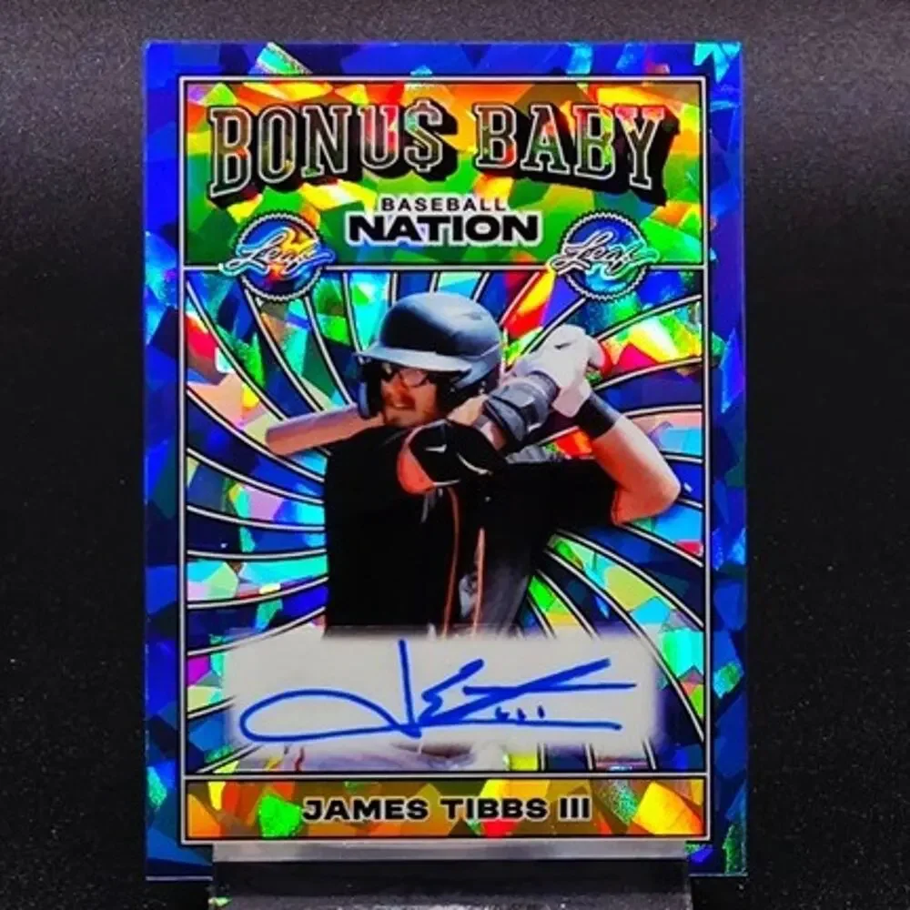 2025 James Tibbs III 4/7 Auto Bonus Baby Los Angeles Dodgers Top Prospect